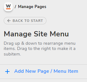 Add New Web Pages